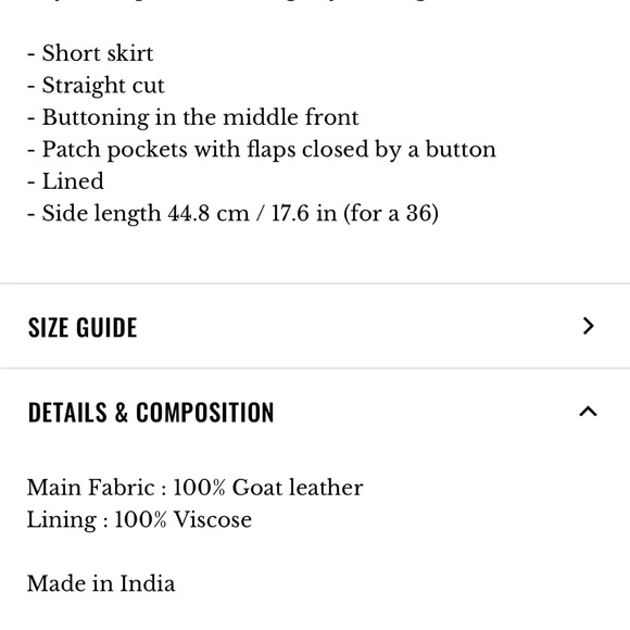 🌟NEW🌟 Sézane Bettie Suede Skirt in Camel - Picture 4 of 10